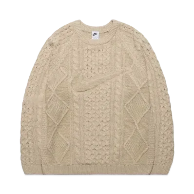 NIKE M NL Cable Knit Sweater LS "Beige"