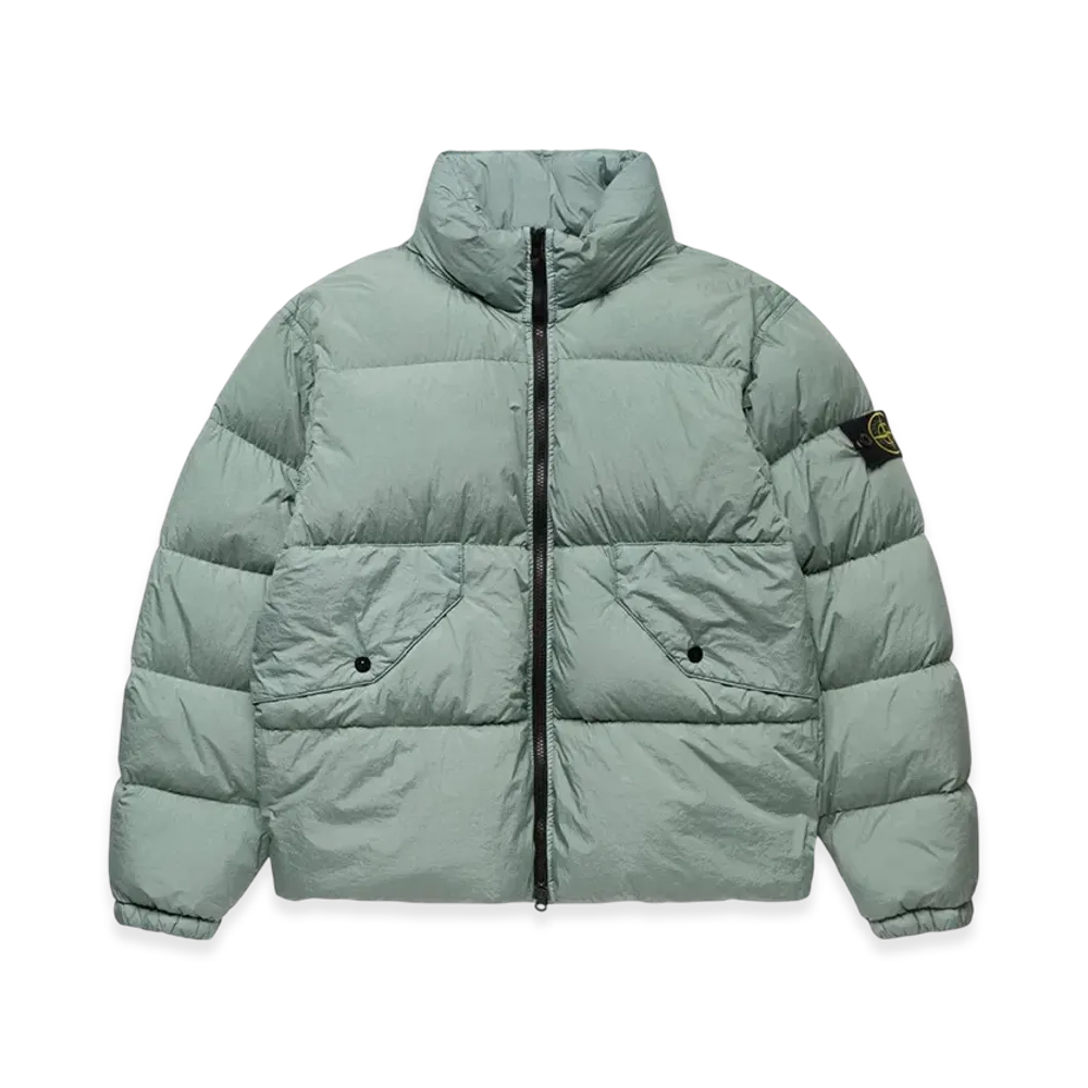 Stone Island 40623 Garment Dyed Crinkle Reps Recycled Nylon Down Jacket - 23FW "Sage Green"