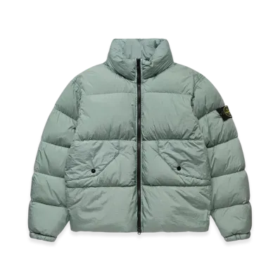 Stone Island 40623 Garment Dyed Crinkle Reps Recycled Nylon Down Jacket - 23FW "Sage Green"