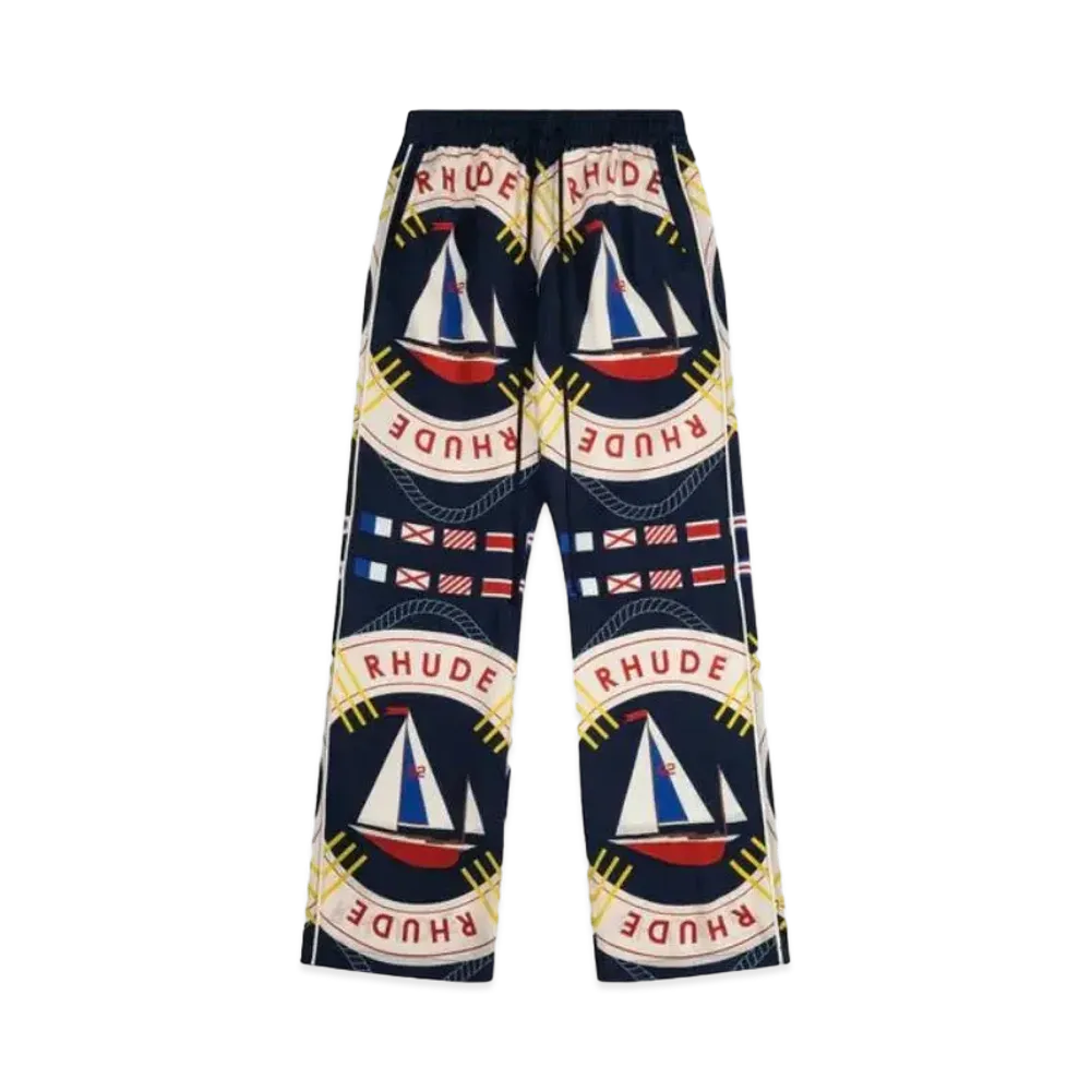RHUDE Flag Sail Silk Pant "Multi"