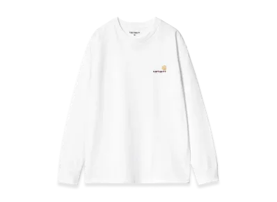 Carhartt WIP L/S American Script T-Shirt "White"