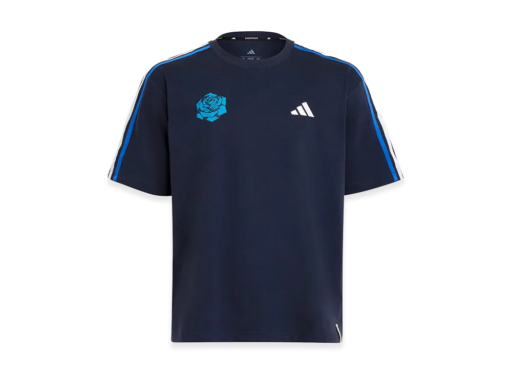 adidas x Ado Three Stripes Short Sleeve T-Shirt "Navy"