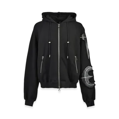 THUG CLUB x NUBIAN New Rock Zip-Up Hoodie "Black"