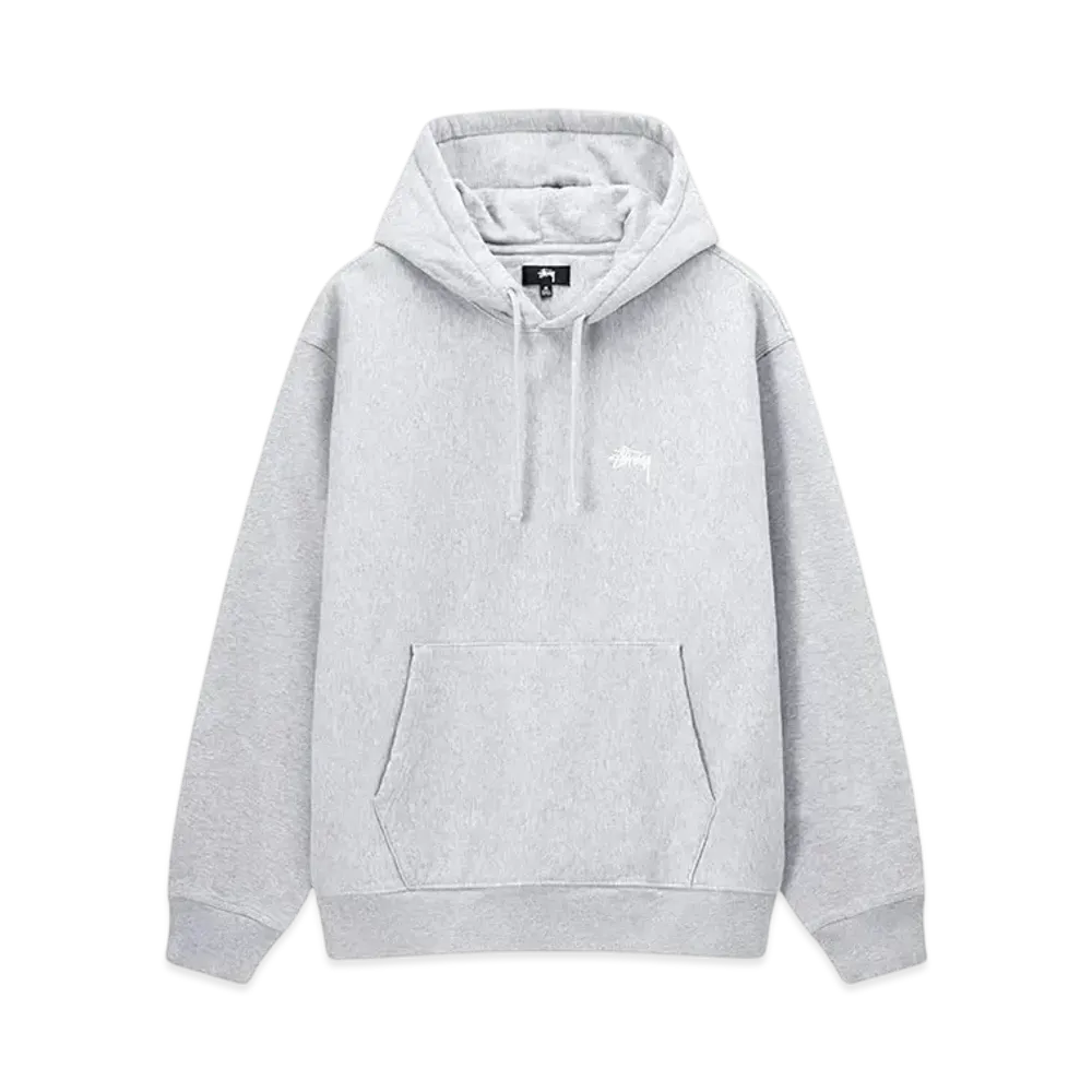 Stussy Stock Logo Hoodie "Grey"