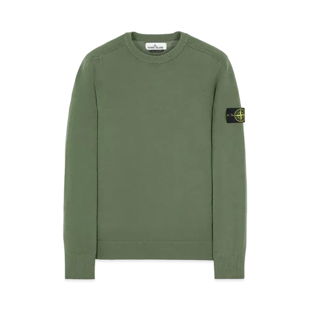 Stone Island 508A1 STRETCH WOOL "Sage Green"