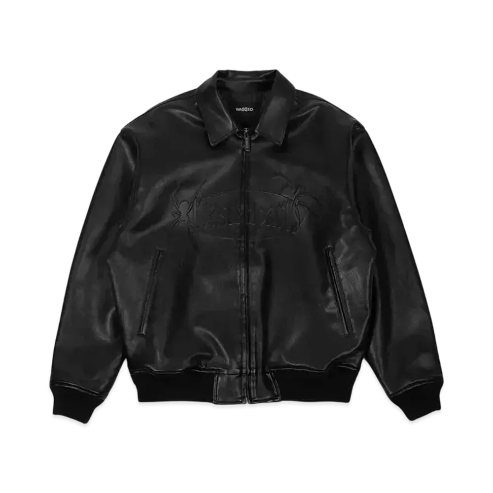 WASTED PARIS Boiler Reset Varsity Jacket "Black"