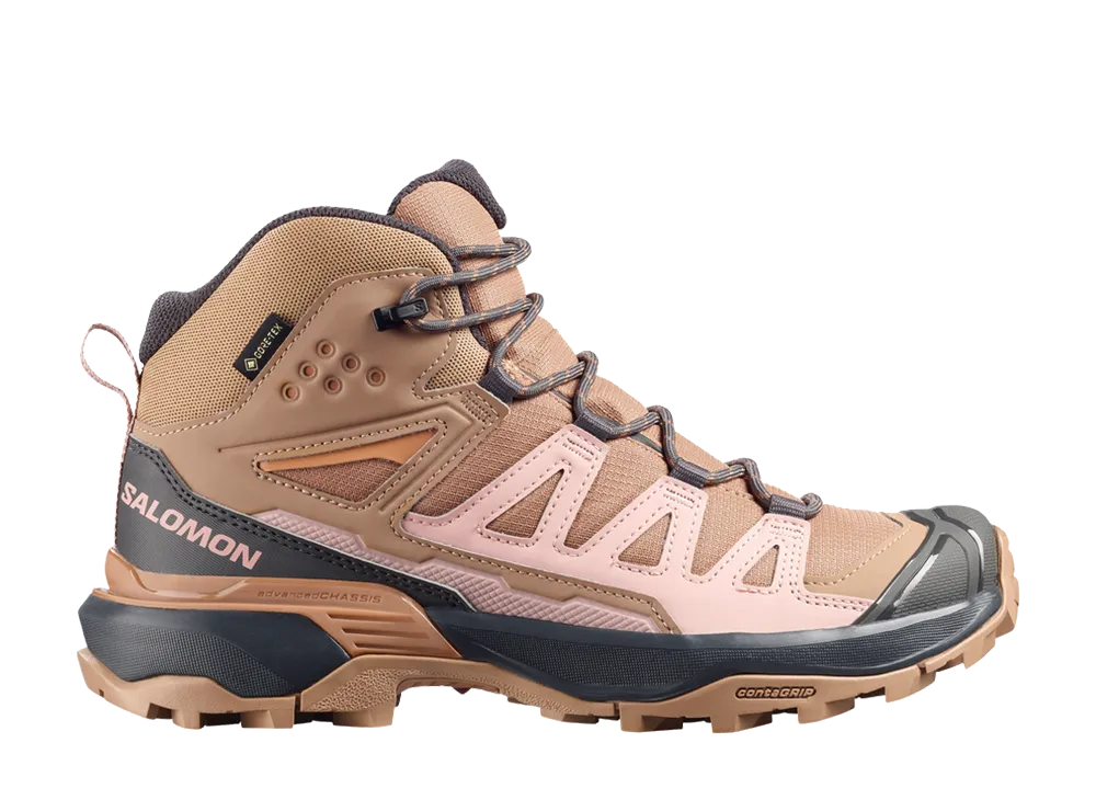 Salomon Women's X Ultra 360 Mid GORE-TEX "Burro/Shadow Gray/Pecan Brown"