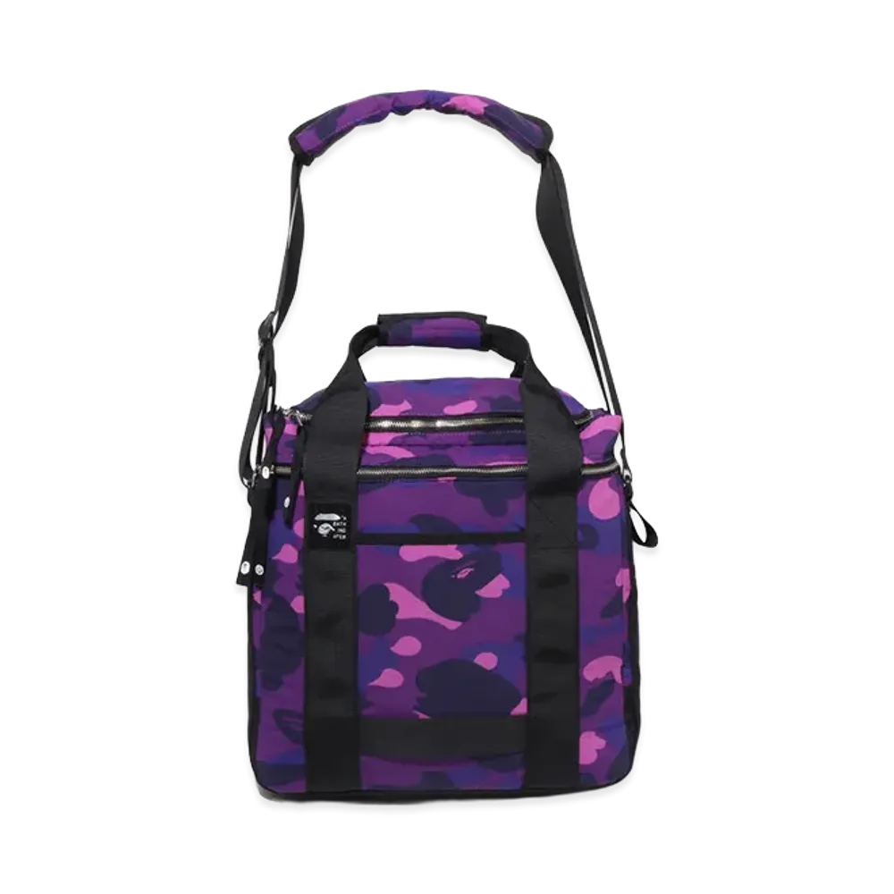 A BATHING APE Color Camo Records Bag "Purple"
