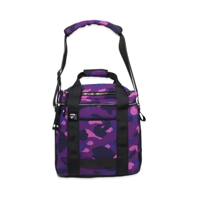 A BATHING APE Color Camo Records Bag "Purple"