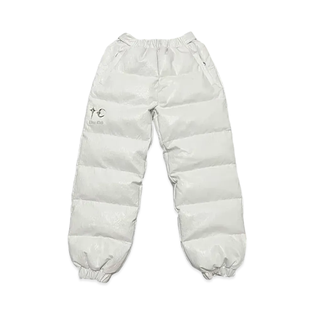 THUG CLUB TC Leather Puffer Pants "White"