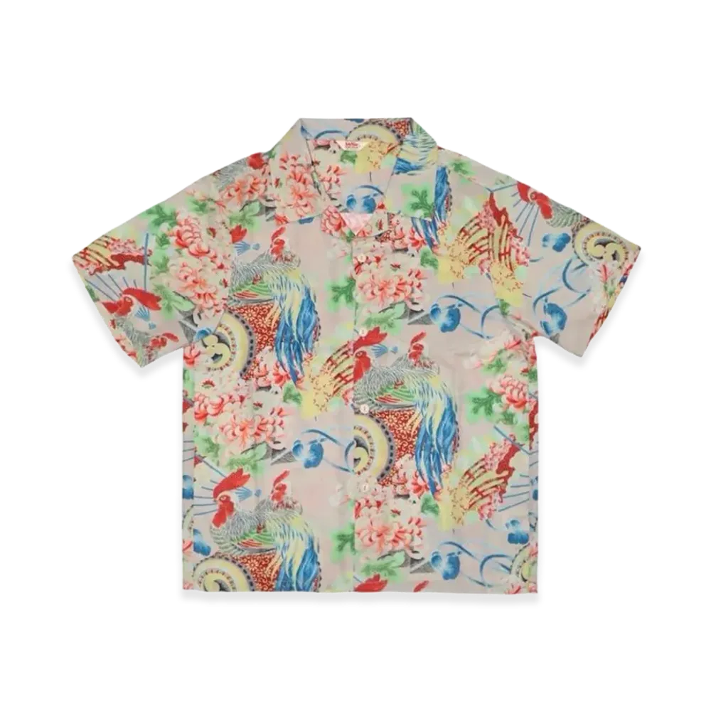 SAPEur Onagadori Print Aloha S/S Shirt "Multi"