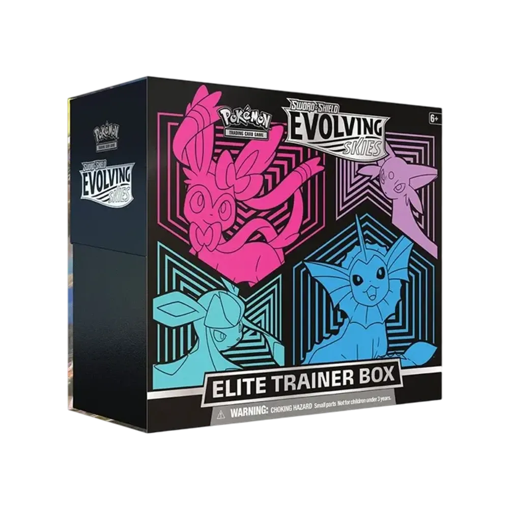 ポケモンカードゲーム【英語版】ソード&シールド エボルビングスカイズ エリートトレーナーボックス (グレイシア・シャワーズ・シルベオン・エーフィ)