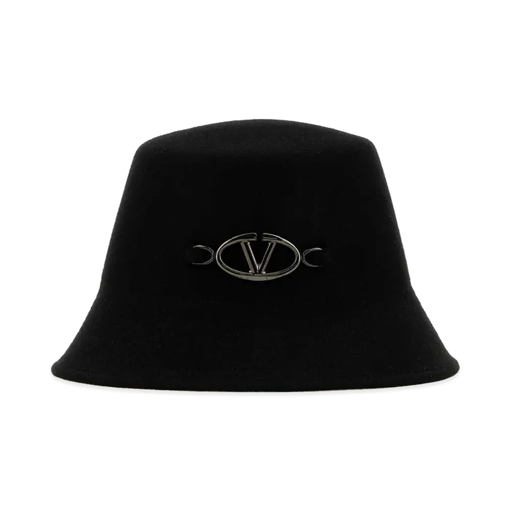 Valentino Women's Felt Bucket Hat "Black"