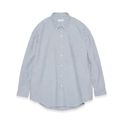 nanamica Button Down Wind Shirt "GrayishNavy"