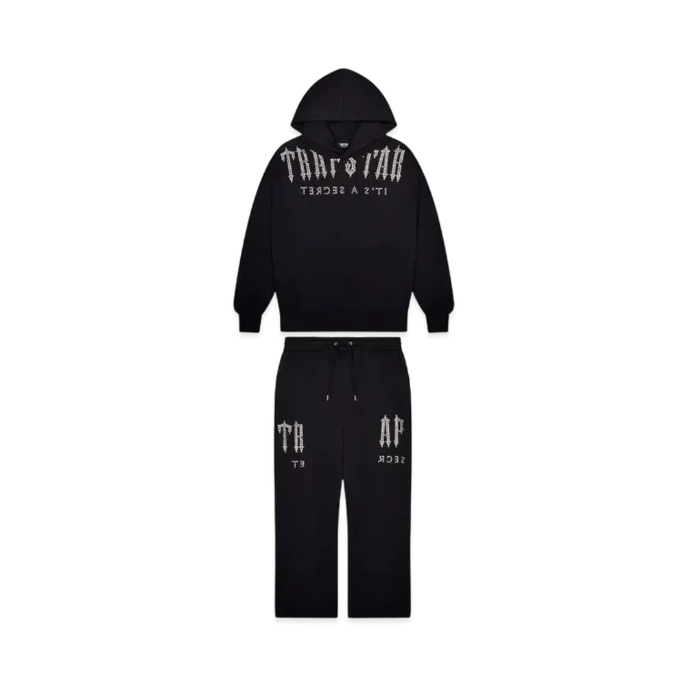 TRAPSTAR Deconstructed Decoded Diamante Tracksuit "Black"