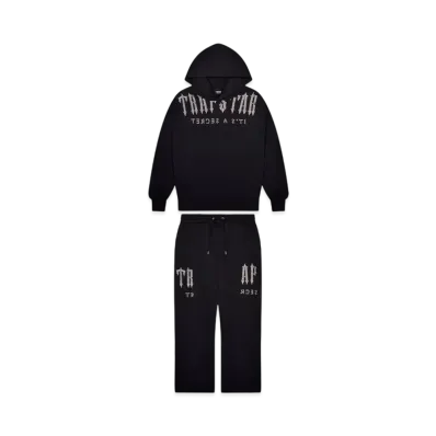 TRAPSTAR Deconstructed Decoded Diamante Tracksuit "Black"