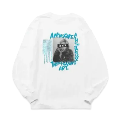 GOD SELECTION XXX LONG SLEEVE T-SHIRT GX-A21-LT-04 "White"
