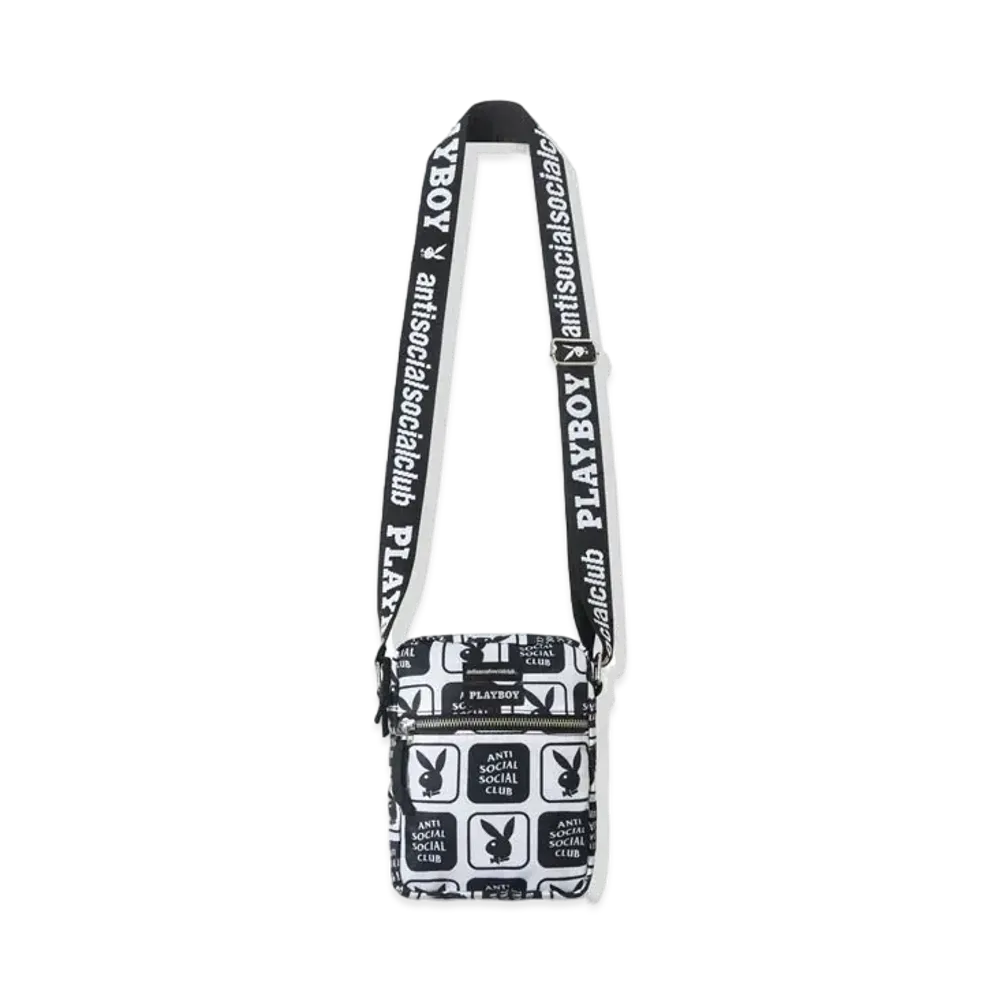 ANTI SOCIAL SOCIAL CLUB SS22 Playboy x ASSC Checkered Side Bag "Black"