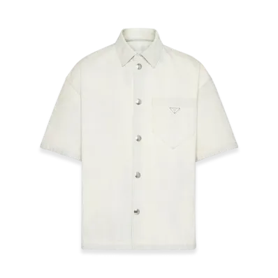 PRADA Denim S/S Shirt "Off White"
