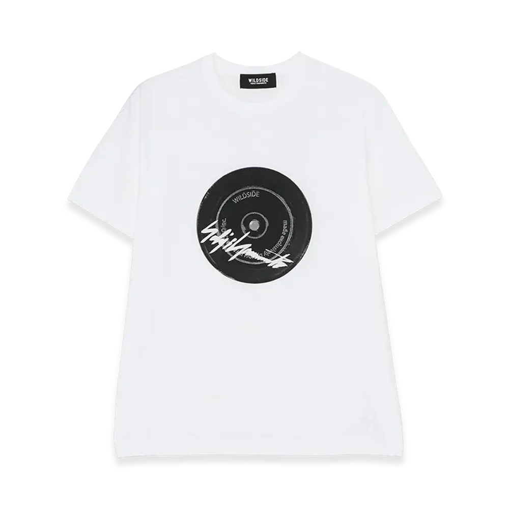 WILDSIDE YOHJI YAMAMOTO Wildside Record T-Shirt "White"
