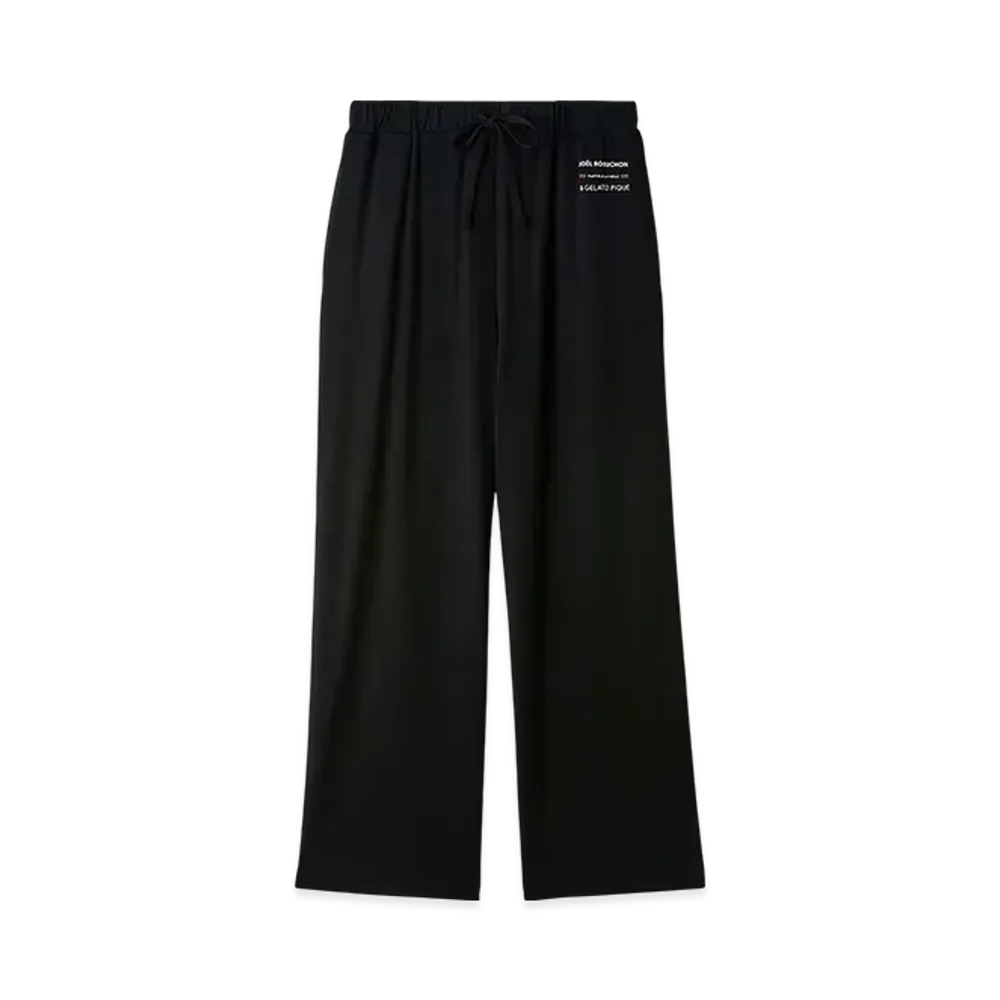 GELATO PIQUE x JOEL ROBUCHON Cool Touch Sensation One Point Long Pants "Black"