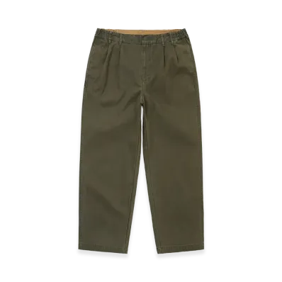 thisisneverthat Double Pleated Wide Pant "Dark Olive"