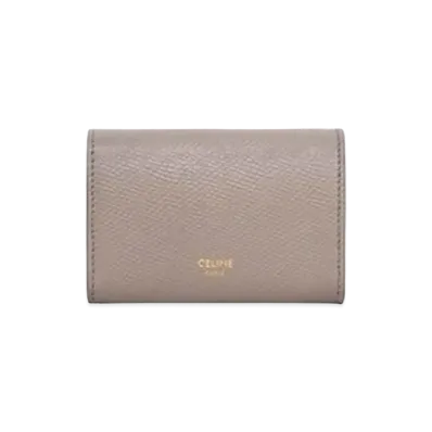 CELINE Business Card Holder in Grained Calfskin "Pure"