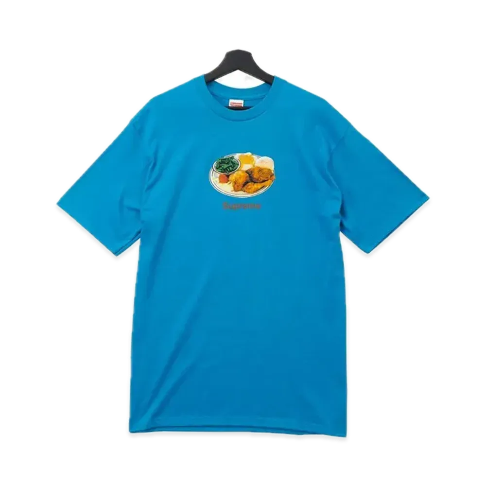 シュプリーム チキン ディナー Tシャツ "ブルー"