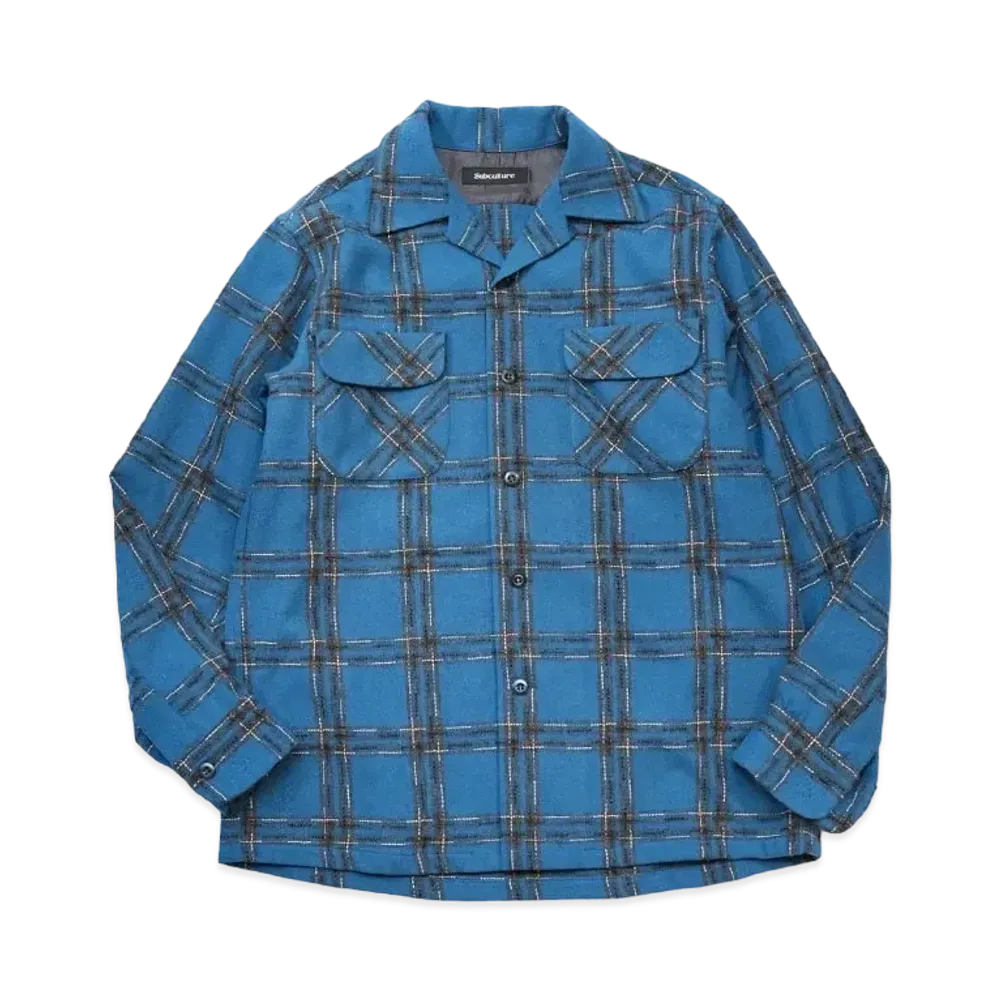 SubCulture Wool Check Shirt "Blue"