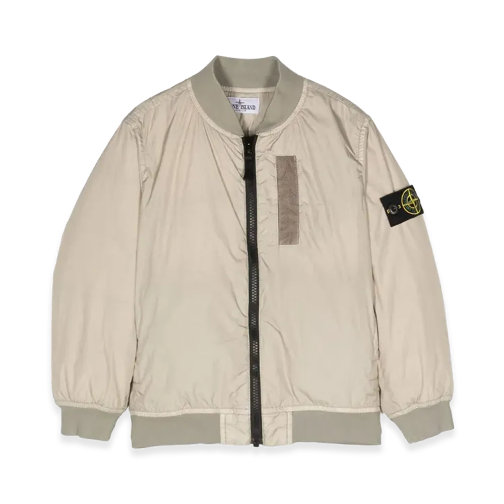 Stone Island Kids Jacket with Logo "Beige"
