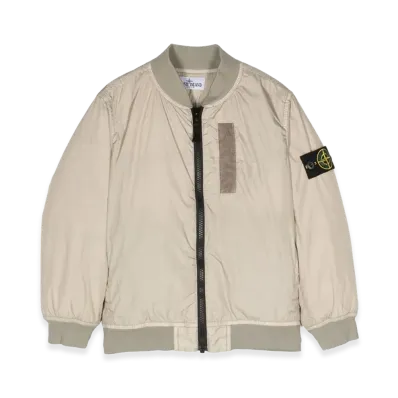 Stone Island Kids Jacket with Logo "Beige"