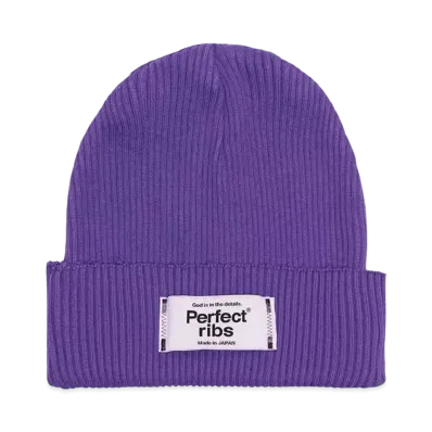 Perfect ribs Rib Beanie Cap "Purple"