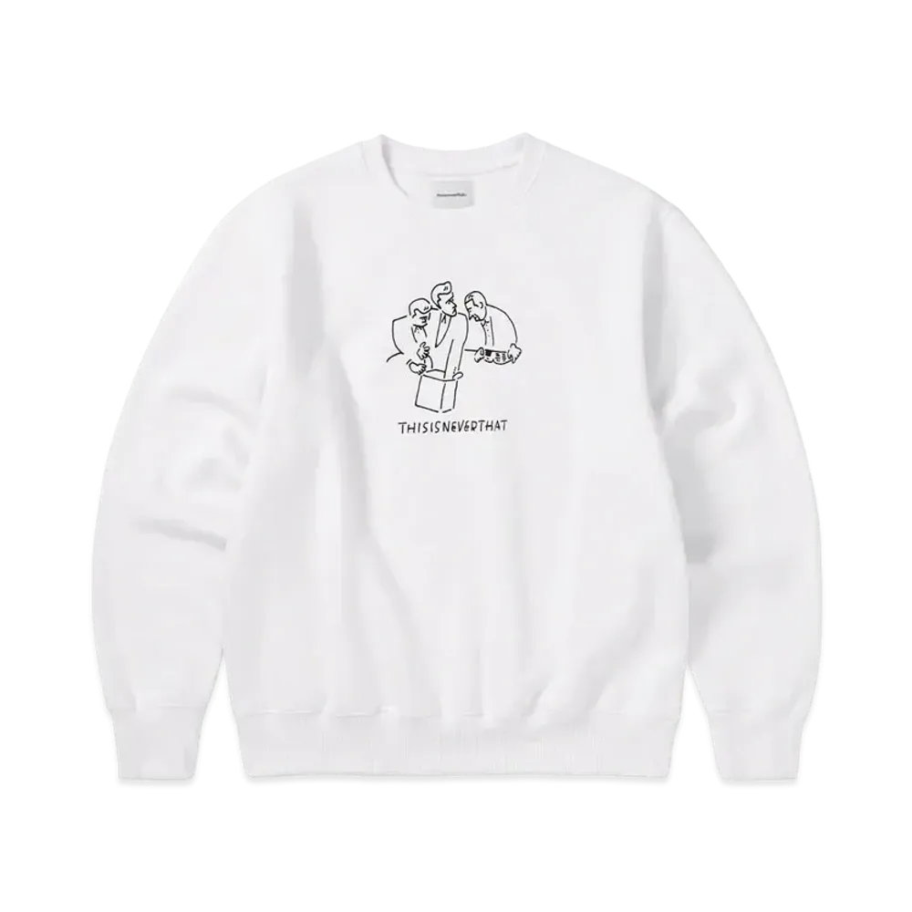 thisisneverthat x Yu Nagaba Crewneck "White"