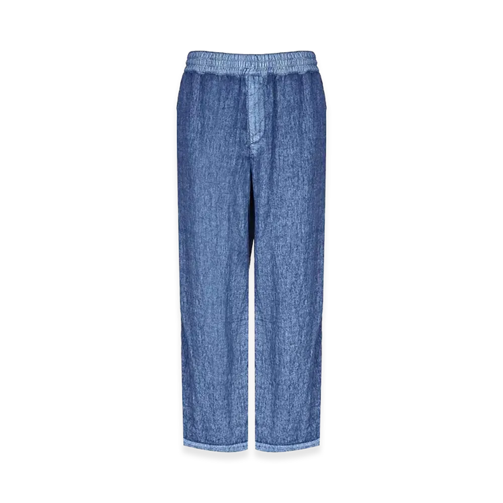 Burberry Denim-Effect Linen Trousers "Light Wash"