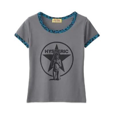 HYSTERIC GLAMOUR Star Bright Chibi T-Shirt "Charcoal Gray"