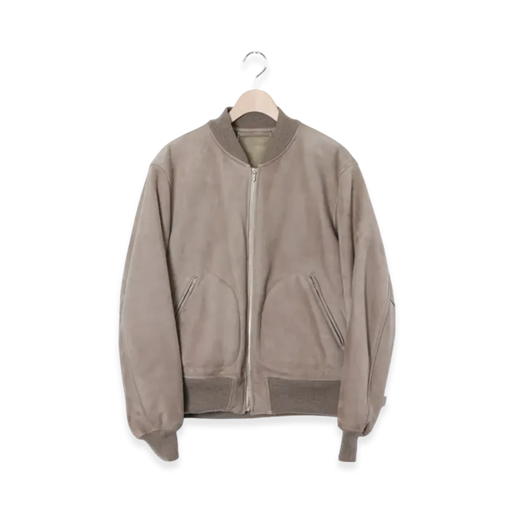 COMOLI Sheepskin Flight Jacket "Beige"