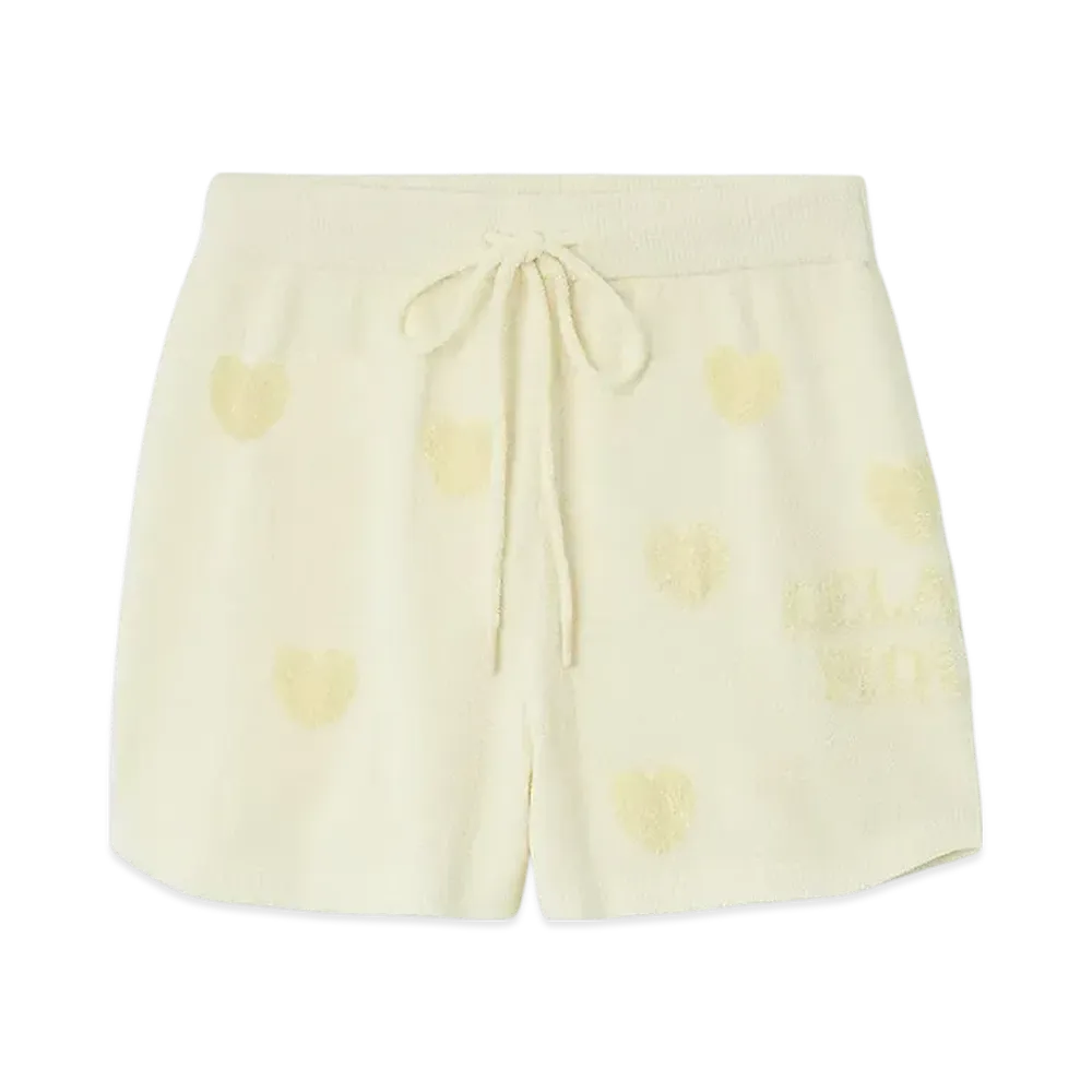 GELATO PIQUE Heart Jacquard Shorts "Yellow"