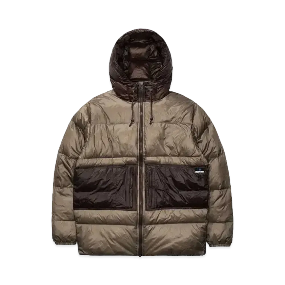 UNDEFEATED Hooded Down Puffer Jacket "Beige"