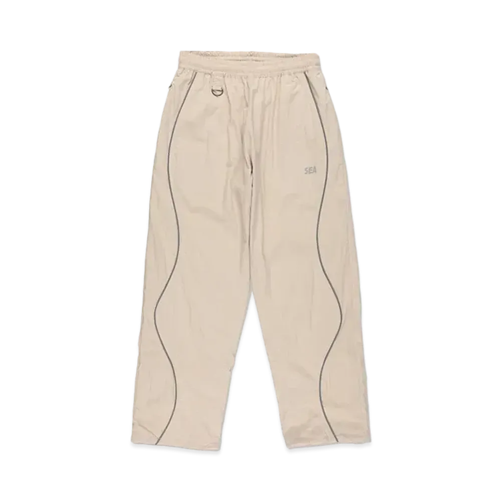WIND AND SEA Reflective Piping Track Pant "Sand"