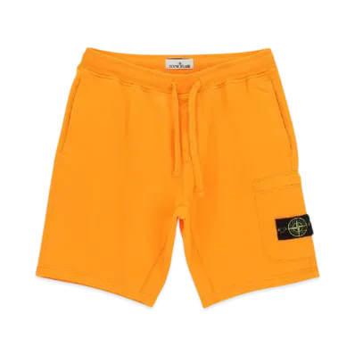 Stone Island 64651 Fleece Bermuda Shorts - 23SS "Orange"
