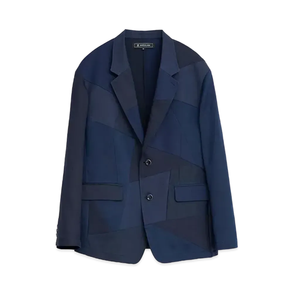 ANREALAGE Panel Patchwork Jacket "Navy"