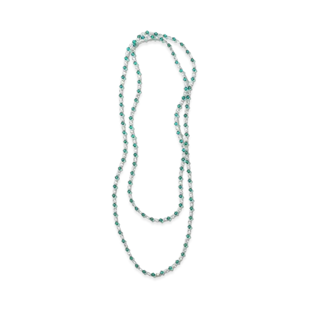 NEEDLES Crystal Beads Long Necklace "Blue"