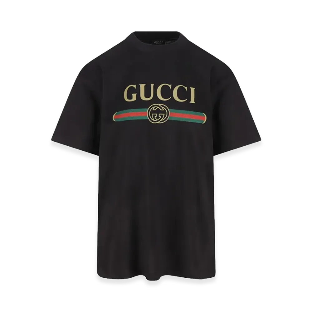 GUCCI Women's Cotton Blend T-Shirt "Black"