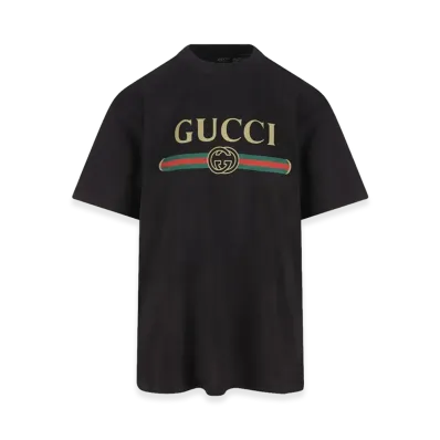 GUCCI Women's Cotton Blend T-Shirt "Black"