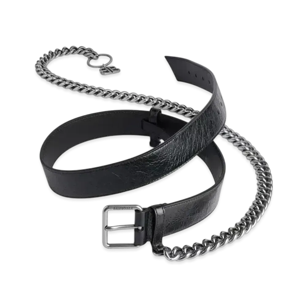 BALENCIAGA Monaco Chain Belt "Black"
