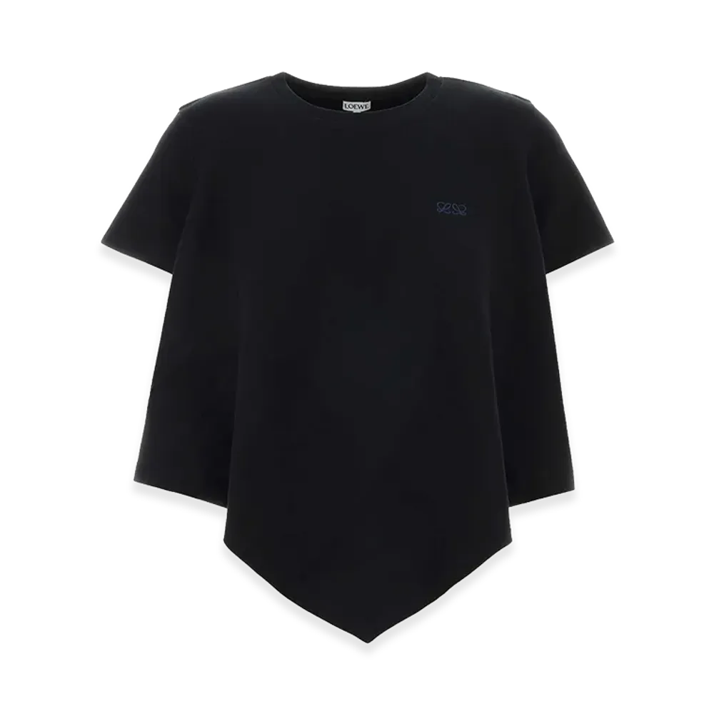 LOEWE Women's Cotton Blend Tee "Black"