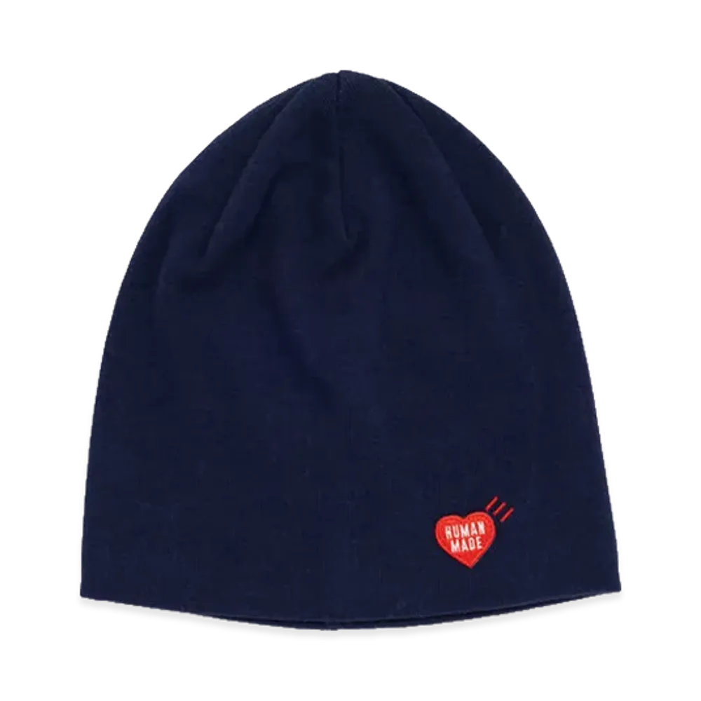 HUMAN MADE Heart Badge Beanie "Navy"