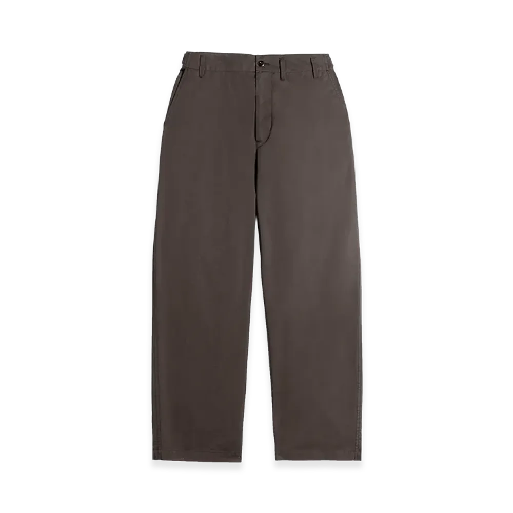 LEMAIRE Cotton Twill Tapered Workwear Pants "Ristretto"