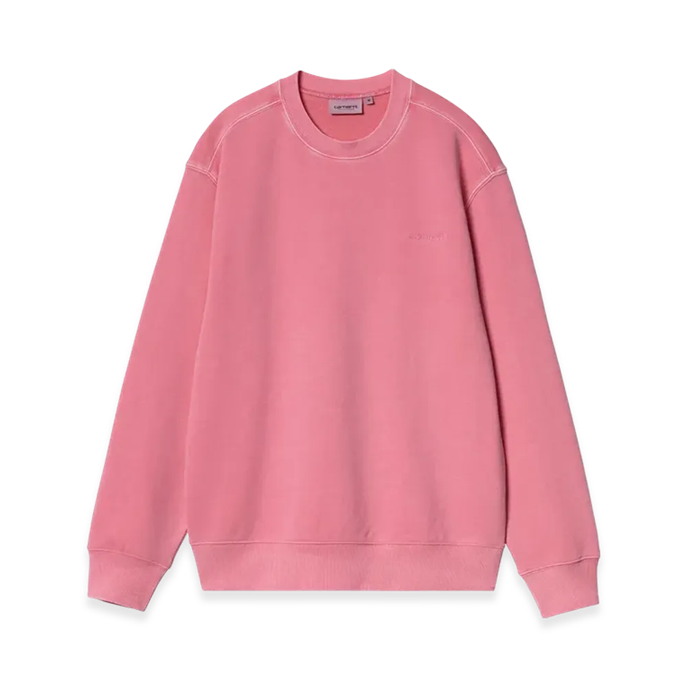 Carhartt WIP Duster Script Sweat "Charm Pink(Garment Dyed)"