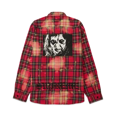 Supreme x The Exorcist Flannel Shirt "Red"
